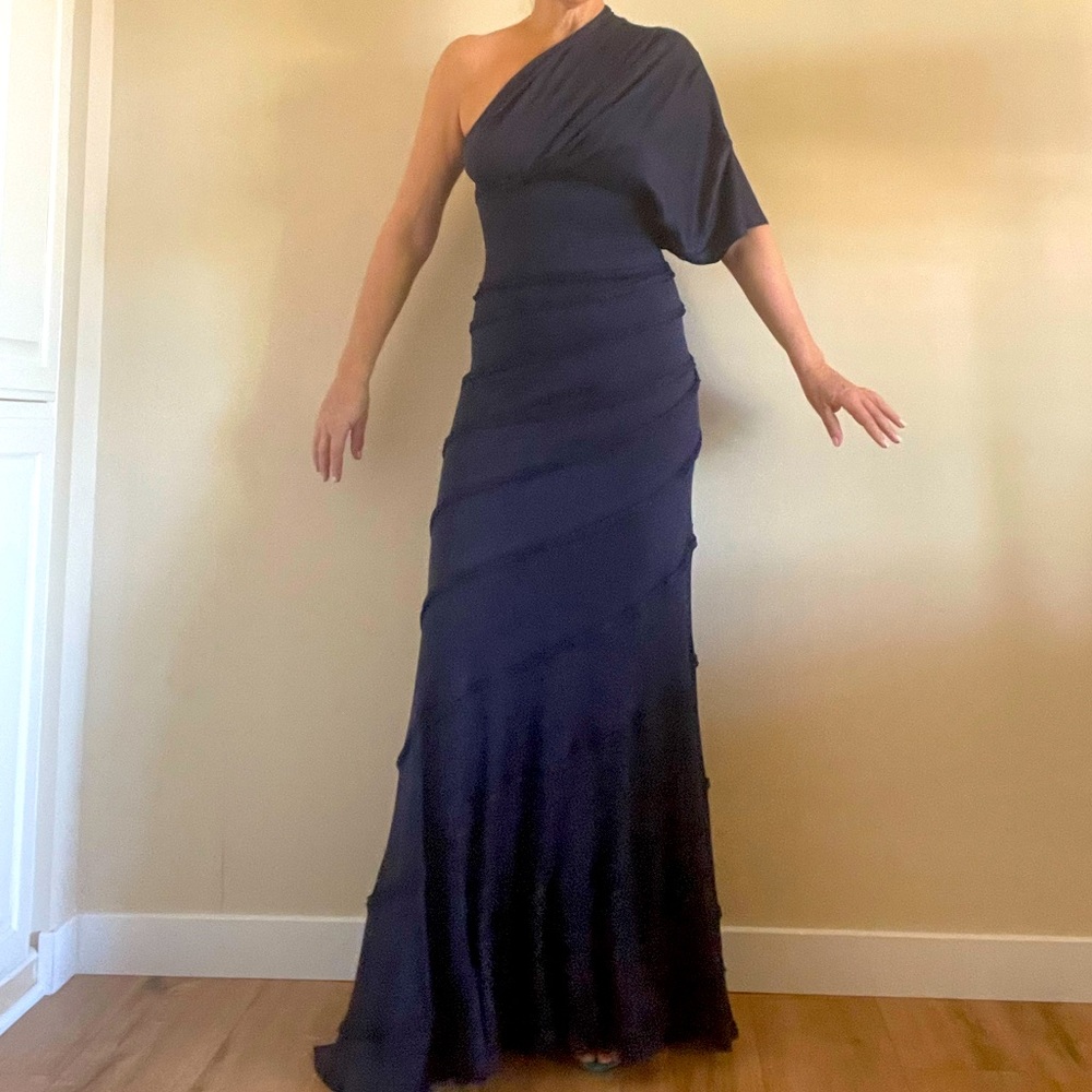 Floor length jersey dress